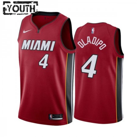 Miami Heat Victor Oladipo 4 Jordan 2022-23 Icon Edition Punainen Pelipaidat Swingman - Lasten